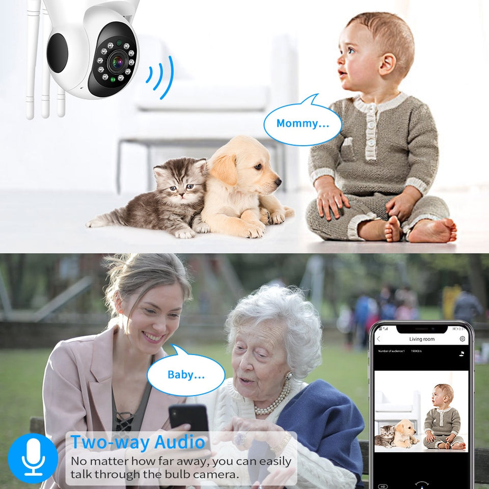 5MP 1080P IP Camera WIFI Wireless Smart Home Security Camera