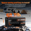 Humsienk 12V 200Ah LiFePO4 Battery, Built-in 250A BMS, 15000+ Deep Cycle, Low-Temp Protection, Rechargeable Lithium Battery for RV, Van, Golf Cart, Boat, Camper, Marine, Trolling Motor, Off-Grid, Solar Energy Storage, 5-Year Warranty