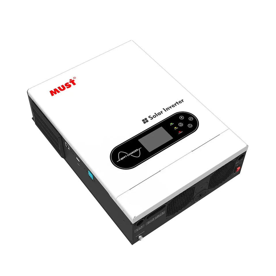 MUST PV1800 ECO 2KW 12V 3KW 24V 5.5KW 48V Home Hybrid Solar Inverter MPPT 100A Max PV 450V Double Output Off Grid Solar System