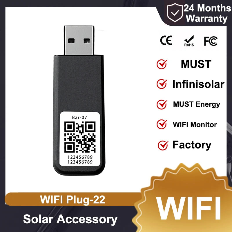 MUST PV1800 Prem 3KW 24V 6.2KW 48V Home MPPT Hybrid Solar Inverter PV 450V MPPT 100A Double Output OFF Grid Solar System WIFI