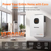 Humsienk 48V 12KW/8KW 3-in-1 Solar Hybrid Inverter, Dual MPPT, 120V/240V Split/Single Phase, 12kW Pure Sine Wave Output, Safety Protections, With USB/RS485/CAN, LCD Display & Remote Monitoring For Off-Grid System