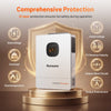 Humsienk 48V 12KW/8KW 3-in-1 Solar Hybrid Inverter, Dual MPPT, 120V/240V Split/Single Phase, 12kW Pure Sine Wave Output, Safety Protections, With USB/RS485/CAN, LCD Display & Remote Monitoring For Off-Grid System