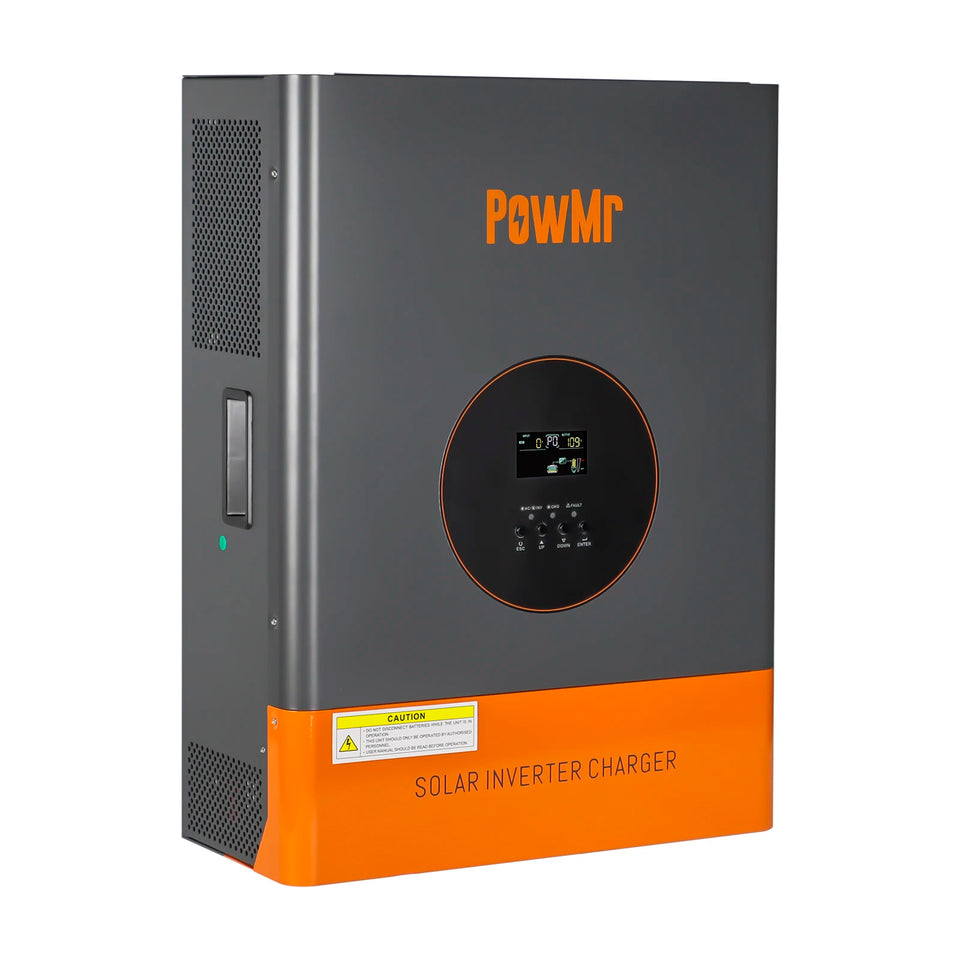 PowMr 5KW 10KW 48V Spilt-Phase Hybrid Inverter 120V/240V Low-Frequency Inversor 120A MPPT Controller Max PV 5400W fit LifePo4 Batteria for Home