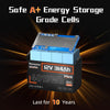 Humsienk 12V 314Ah LiFePO4 Battery Capacity 4019Wh 200A BMS Up 15000 Cycles Low-Temp Protection For RV Camper/Cabin/Portable Power Station/Solar Energy Storage/5-Year Warranty