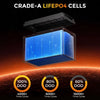 RVPOZWER 12V 100Ah Lithium Battery Nominal Capacity LiFePO4 1280Wh Battery 100A BMS Solar Portable Rechargeable 15000 Cycles for RV Applications Marine Travel Trailer Off-grid Application