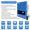ANENJI 6.2KW 4.2KW 11KW Solar Inverter Hybrid 48V 24V Pure Sine Wave On/OffGrid MPPT 120A 160A PV 500VDC Solar Charge Controller