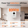 Humsienk 48V 8KW 3-in-1 Solar Hybrid Inverter, Dual MPPT, 120V/240V Split/Single Phase, 8KW Pure Sine Wave Output, Safety Protections, With USB/RS485/CAN, LCD Display & Remote Monitoring For Off-Grid System