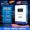 EASUN POWER 4KW 24v Power Solar Inverter Off Grid 110/120v Pure Sine Wave MPPT Solar Charger Power Home Inversor  LCD Display inversores híbridos solares US warehouse