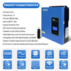 ANENJI 110VAC/120VAC 4.2KW 24V Hybrid Solar Inverter MPPT Off Grid 120A Solar Charger PV 500VDC for PV Solar