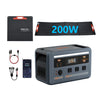 OSCAL PowerMax 1800se 1800W/120V Portable Power Station 1024Wh LiFePO4 Continuous 3600W Surge 1H Fast Charge UPS Solar Generator APP Control for Home Hurricane Camping RV