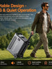 SolarPlay Q3600 3600W Portable Power Station 3840Wh LiFePO4 Solar Generator, 2000W Solar Input, 1.5H Fast Charge, UPS, 15 Ports with TT-30, 30dB Quiet, Foldable Cart for Home Backup Camping RV Off-Grid