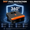 PowMr 4.5VA/6.5VA Off Grid Solar Inverter 24V/48Vdc to 220Vac MPPT 120A Charge Controller BMS Communication Max PV 450V for Home Solar System