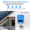 SUMRY 3.6KW 24V 120V Solar Inverter Pure Sine Wave Off Grid MPPT 110A Controller Charger 120A for Home Use