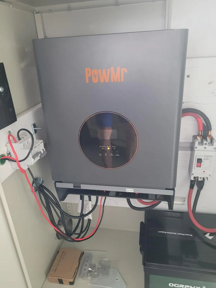PowMr 5KW 10KW 48V Spilt-Phase Hybrid Inverter 120V/240V Low-Frequency Inversor 120A MPPT Controller Max PV 5400W fit LifePo4 Batteria for Home