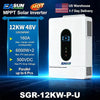 EASUN POWER US 12KW 12000W Split Phase Solar Inverter Two MPPT Hybrid Solar Inverter 160A 500VDC PV Input 110VAC 48VDC Pure Sine Wave Hybrid Dual Output With WIFI 120V/220V Parallel Solar Charging Control Paralleled With WiFi Duty Free
