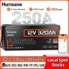 Humsienk 12V 314Ah LiFePO4 Lithium Battery Packs With Bluetooth 200A BMS Rechargeable For RV Golf Cart Camping Fishing Boats