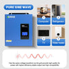 ANENJI 110VAC/120VAC 4.2KW 24V Hybrid Solar Inverter MPPT Off Grid 120A Solar Charger PV 500VDC for PV Solar