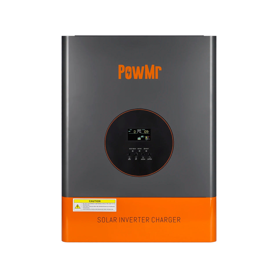 PowMr 5KW 10KW 48V Spilt-Phase Hybrid Inverter 120V/240V Low-Frequency Inversor 120A MPPT Controller Max PV 5400W fit LifePo4 Batteria for Home