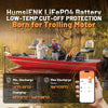 HumsiENK LiFePO4 12.8V 100Ah Grade A Battery 8000 Cycles Built-in Bluetooth & 100A BMS For Boat /RV /Camping/Portable/solar energy storage