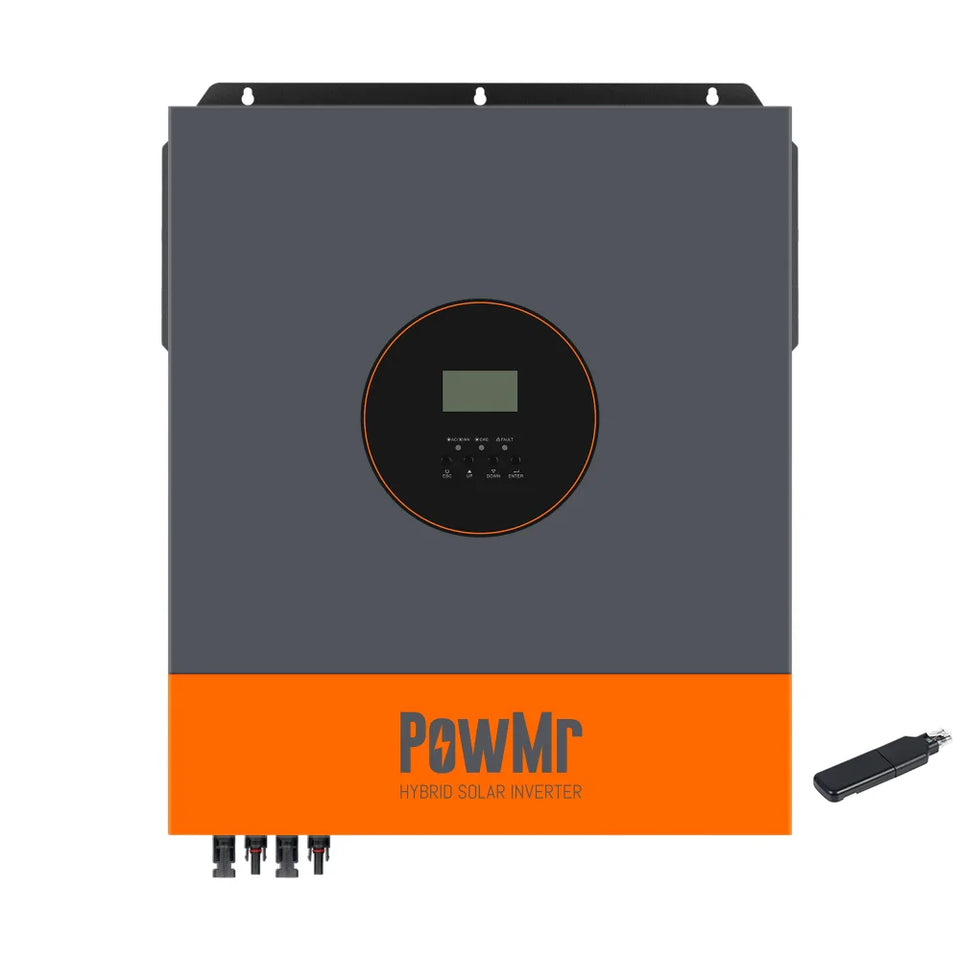 PowMr 48V 12kW 220V Parallel Inverter 150A Dual MPPT Input Easy Charger up to 9 Units in Parallel Three-Phase Function for Home