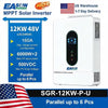 EASUN POWER 120V/110V 12KW hybrid solar inverter 48V photovoltaic split inverter with built-in 200A parallel solar charging control US warehouse