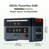 OSCAL Solar Generator 2048Wh LiFePO4 Portable Power Station 2400W 4800W Peak UPS Power Supply App Control Ultra Quiet for Home Emergency Camping RV Travel