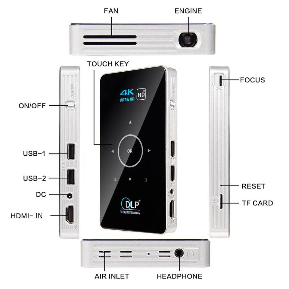 Mini WiFi 4K Portable Projectors